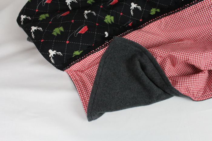 eine locker hingelegte Decke